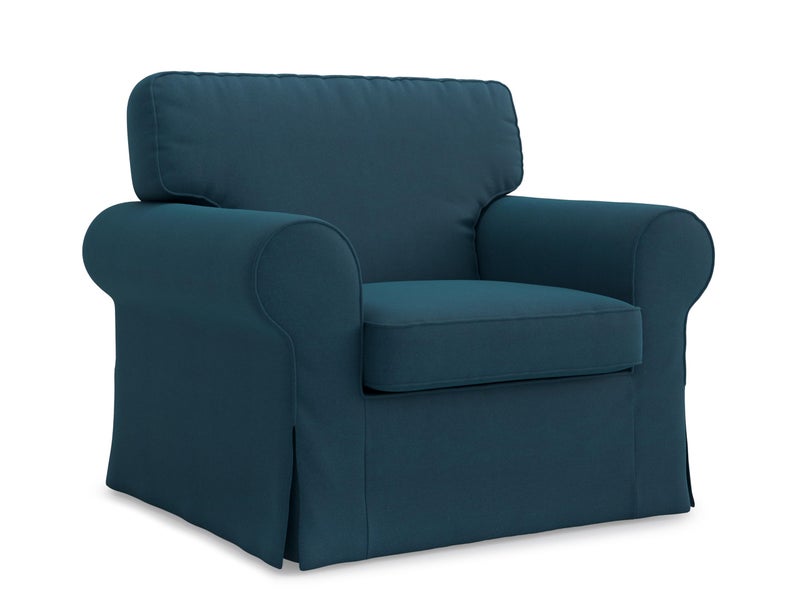TLYESD Ektorp Chair Cover Replacement for IKEA Ektorp Armchair Cover, Ektorp Chair Slipcover,Ektorp Cover Only! Doesn't Fit Uppland(Daily Blue) - Image 1